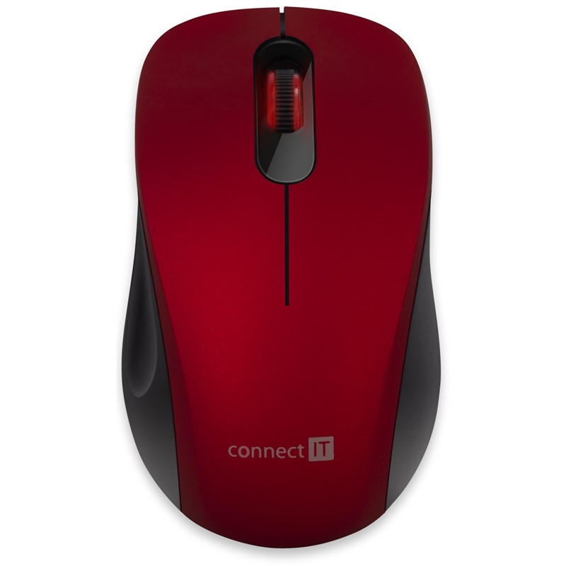 Myš Connect IT Mute / optická - červená