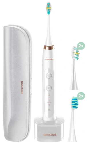 Sonický zubní kartáček Concept ZK7010, s cestovním pouzdrem PERFECT SMILE, white